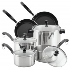 Farberware Classic Series 12 Piece Stainless Steel Cookware Set FBR2849